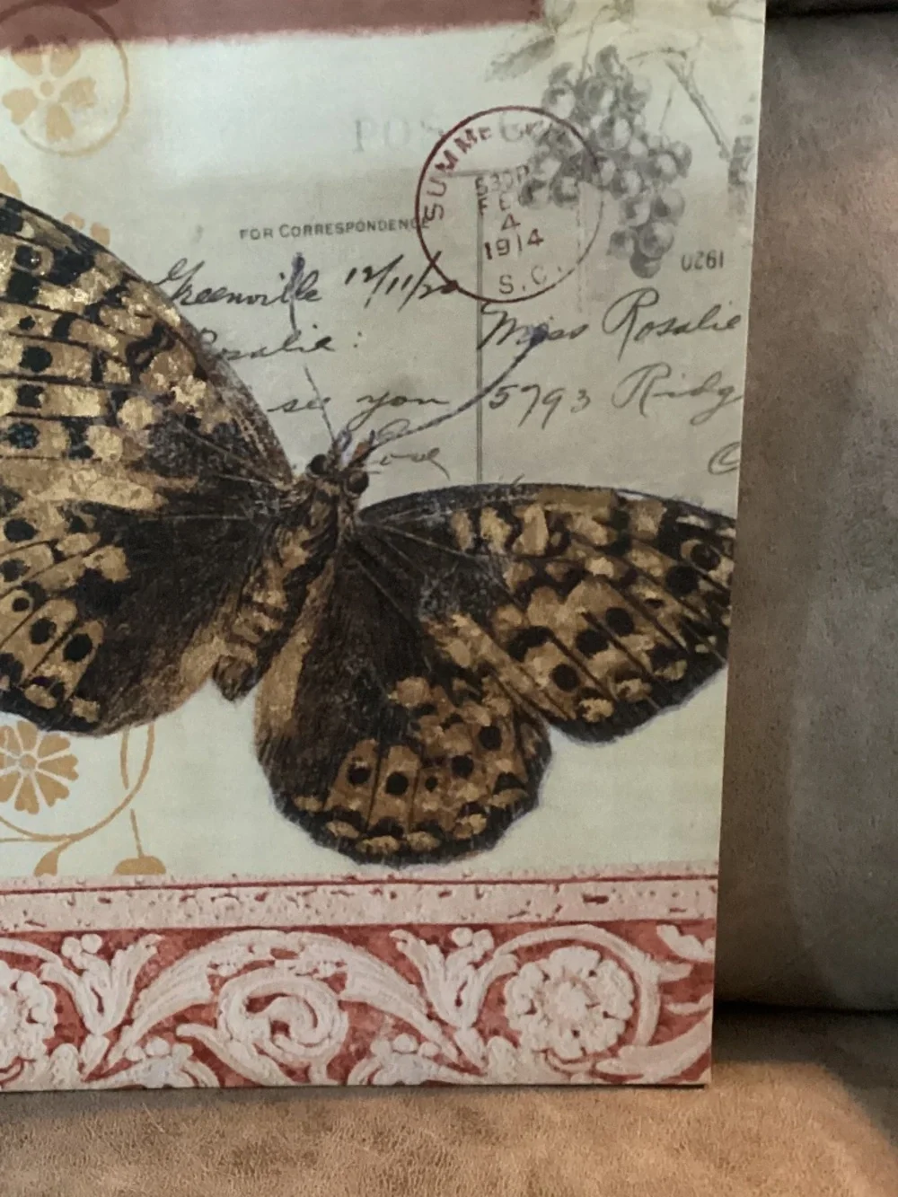 Butterfly canvas wall art